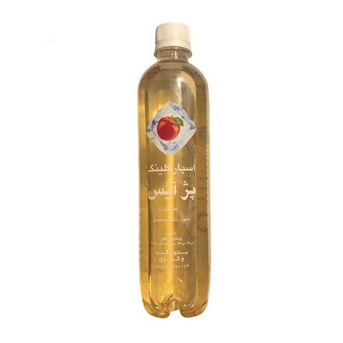 نوشابه گازدار بدون قند با طعم سیب بطری پت 500 cc نام تجارتی PEZH ICE مرجع عرضه کننده شیراز پخش پژمان
